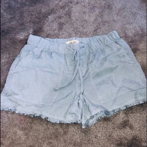 Bella Dahl Drawstring frayed Shorts